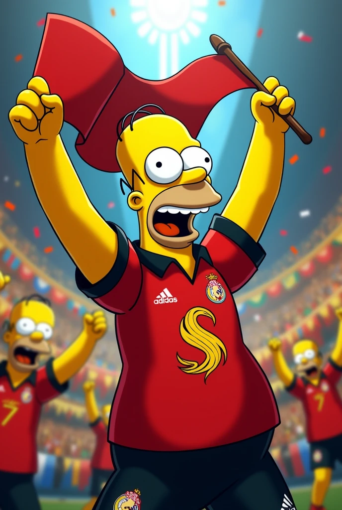 Homer Simpson a Flamengo fan 
