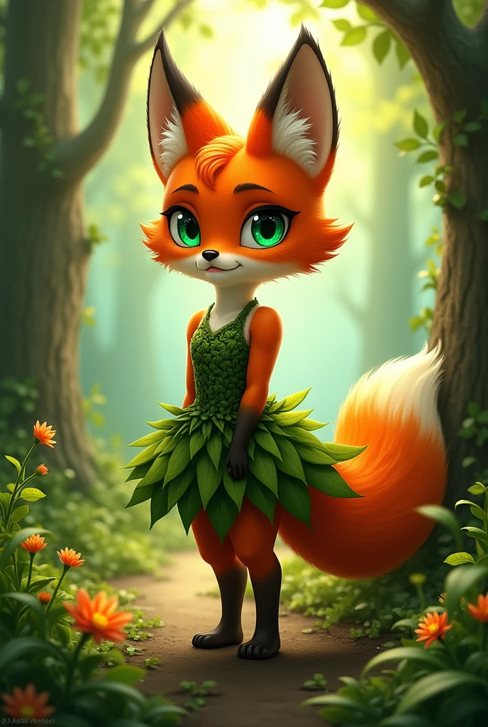 Anthropomorphic fox girl