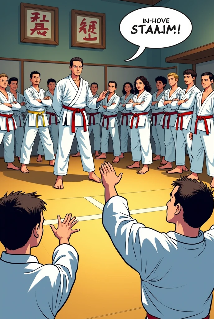 Referee training course from the Karate Association of Lower Saxony as a comic 