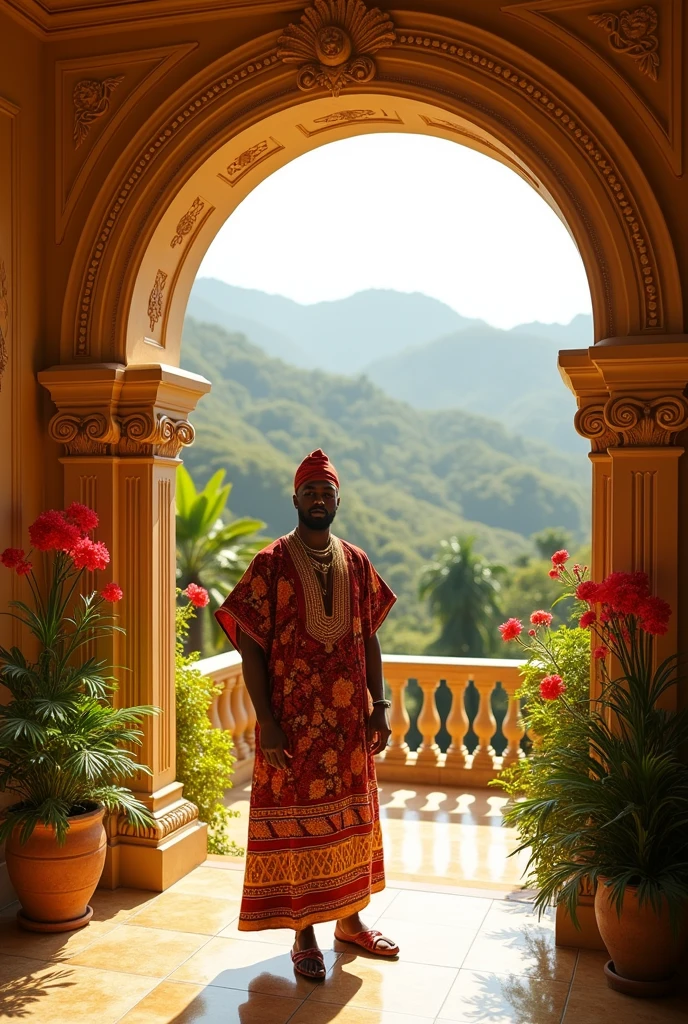 Igbo rich man in his villa 