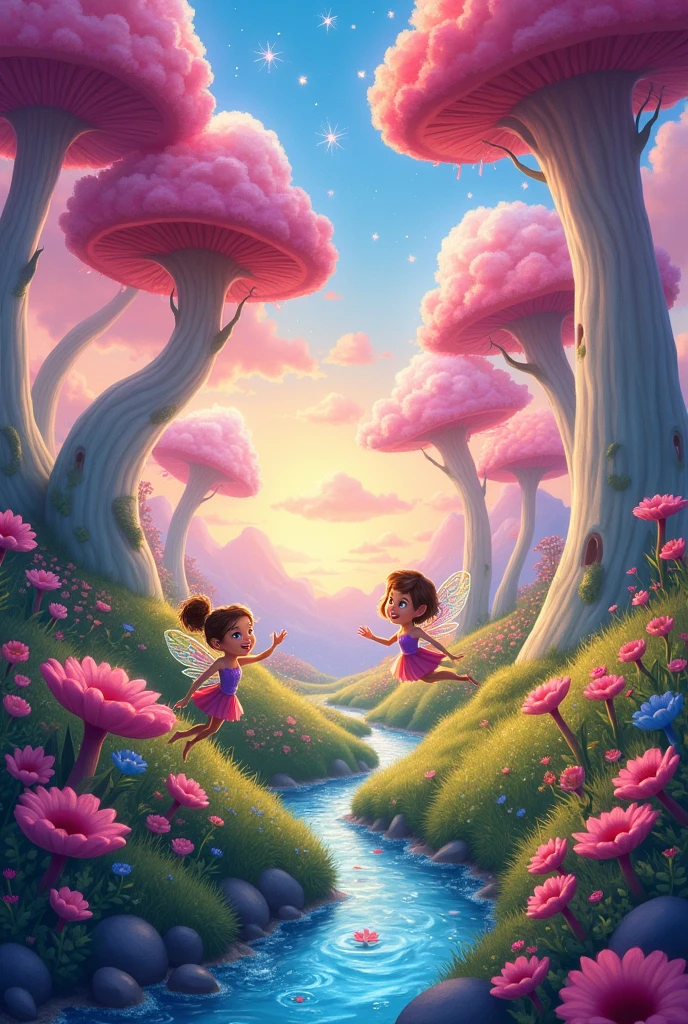 Fairy world background that looks like fairy world from the cartoon show fairly odd parents