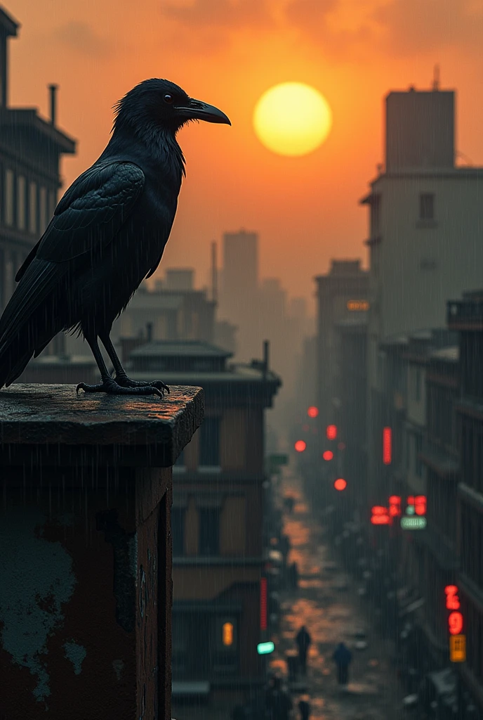 The Crow in the style of Matt Reeves