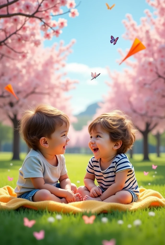 Create a couple together, 3 years old , She is jealous of his best friend.

