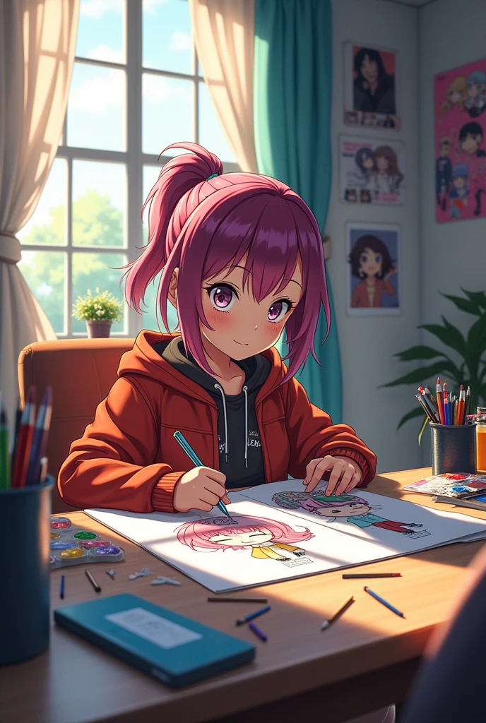 You are a young teenager who loves anime, create 10 custom designs, contemporary anime style, top 5 animes of today
