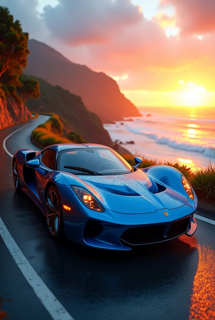 Genera un wallpaper hd 4k de un auto
