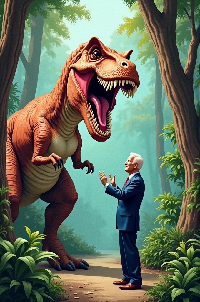 T rex eating joe biden