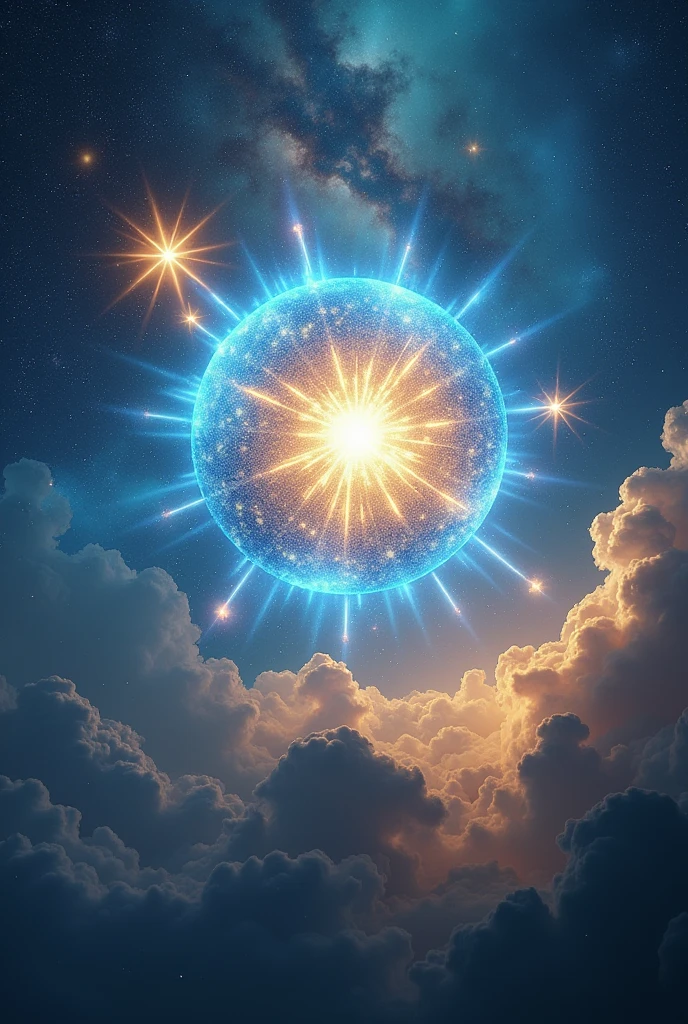 Cosmic being of light in the shape of an orb