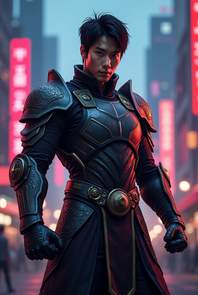 realistic art of the character KANG JIN HYUK from solo max level