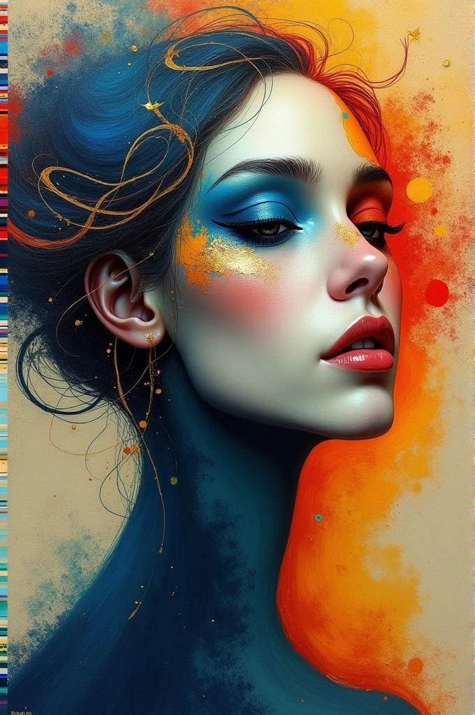Create an abstract portrait