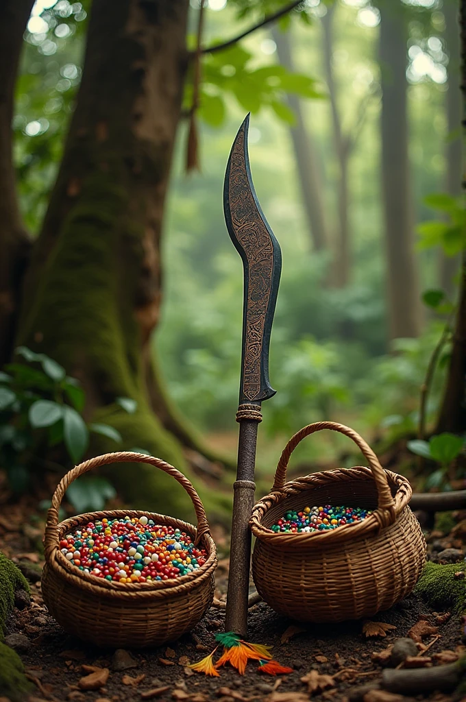 Mandau, the traditional weapon of the Dayak tribe of West Kalimantan