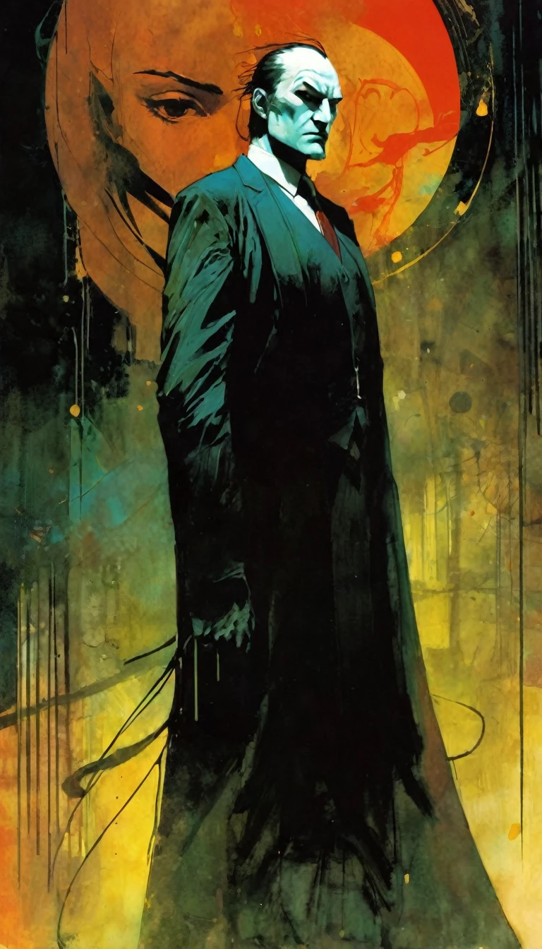 honor, art inspired by Bill Sienkiewicz and Dave McKean
