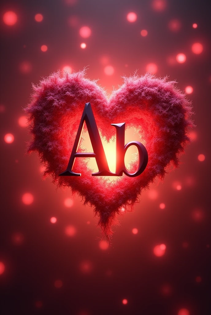 Una letra A con una letra b dentro de un corazon algo parecido "A+b"