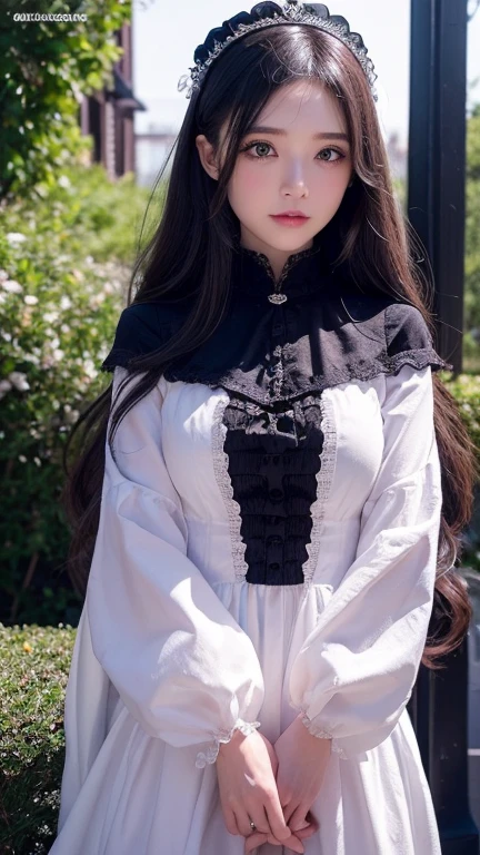 最もリアルなpeople々々Create and represent object configurations。((masterpiece))、Gothicta、Gothic maid outfit(((Highest quality)))、((Very detailed))、(Surreal)、(Highly detailed CG illustrations)、(Very delicate and beautiful)、masterpieceの少女、Highest quality、Realistic texture、Realistic Fabric、Ioutdoor、Walking in the garden、whole body、ntroducing a realistic illustration that focuses on the central front of the girl with realistic and Very detailed eyes..。This is an absolute rule, The text below describes the image quality:。 people々々The most talented painter in history、Meet beautiful women with unparalleled beauty.、犬火いちごの歴史の中で最も偉大なmasterpieceです, 私はpeople々I am creating the most beautiful paintings in life....。 create amazing anime artwork。&#39;now、It's trending at SeaStation、Showcasing exquisite beauty and seductive aesthetics、Gothicta、Gothic maid outfit、outdoor、Walking in the garden、whole body