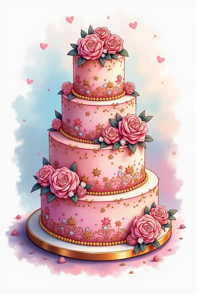 Carat cake tattoo