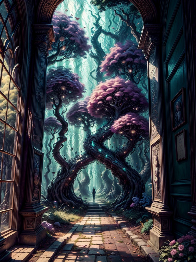 a place where all fairytales intertwined. In this realm, there existed a magical school called the Enchanted School of Magic and Mystery. It was a special place where the children of villains and princesses studied together, learning to coexist, despite their differences and distinct heritages.
The school was located in the heart of a magical forest, surrounded by talking trees and flowers that changed color with the seasons. The corridors were decorated with portraits that moved and murmured wise advice to the students passing by for their classes.