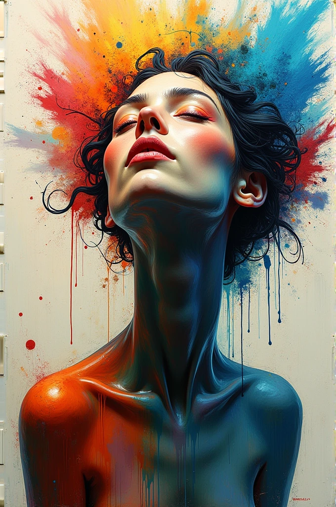 Create an abstract portrait
