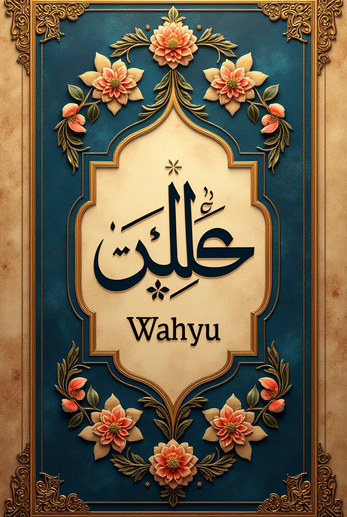 Kufic script of the name wahyu in arabic
