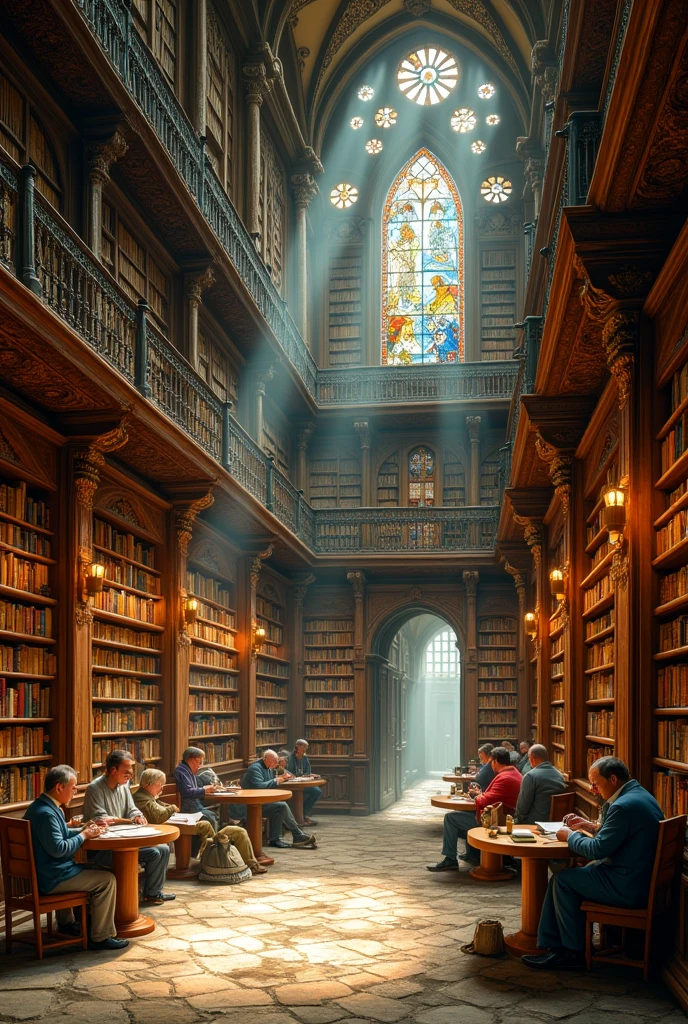 Ancient library that contains books and comics and video games that have been reviewed