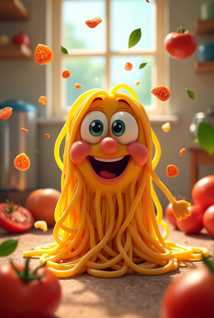 a cartoon pasta