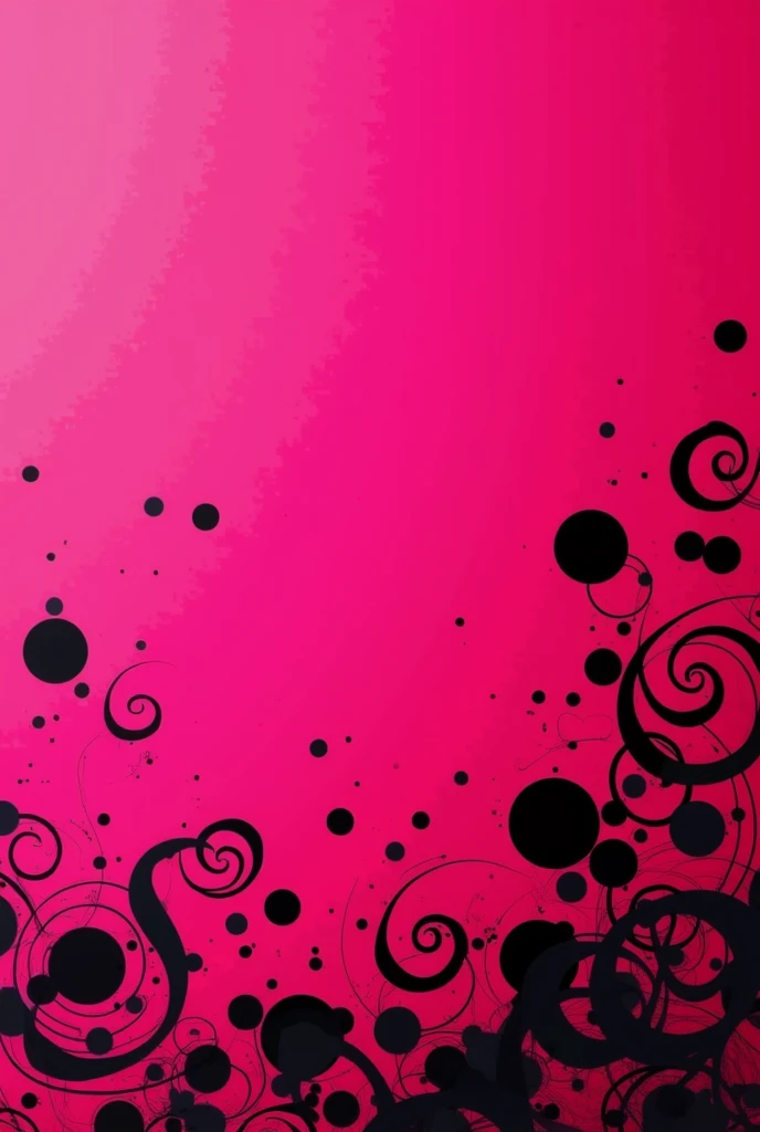 I want a pink background with black