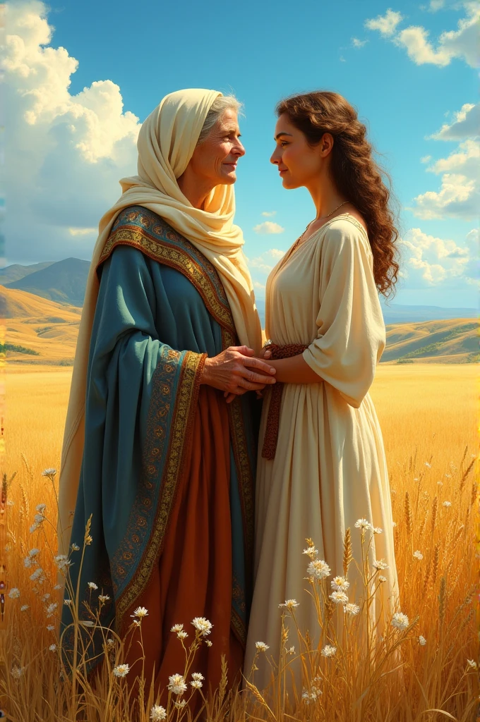 Ruth and Naomi from the Holy Bible
