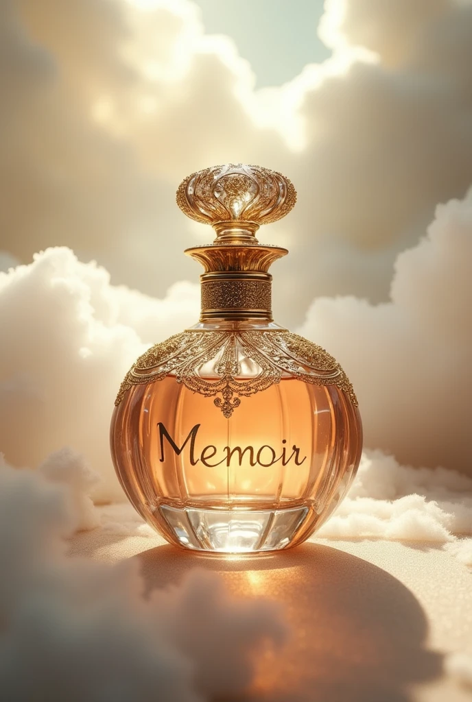I have a product in the form of perfume with the brand name Memoir, but I'm having difficulty wanting to make the design. help me to design the product in bottle form
