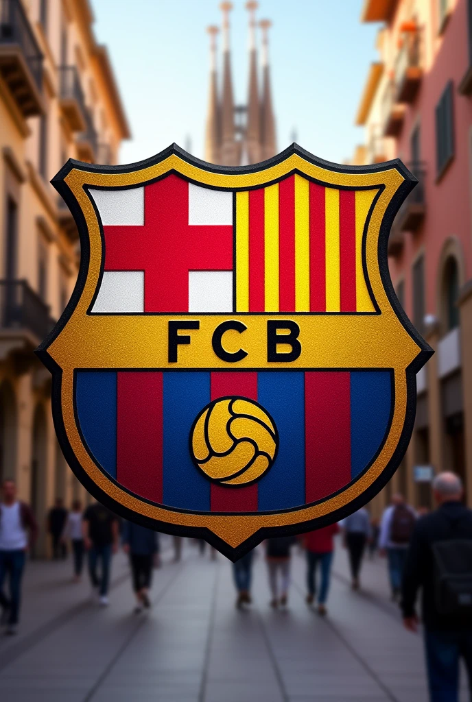 Barcelona's shield, put the name Jeferson on it.