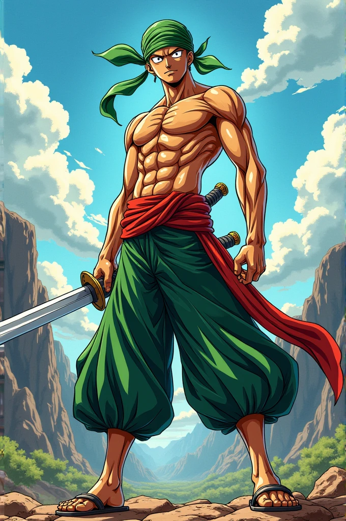 Zoro In dragon ball z art style