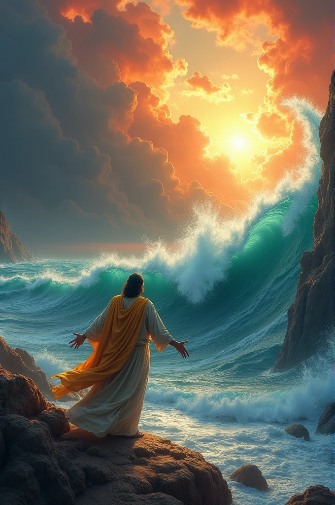 Moses opens the red sea
