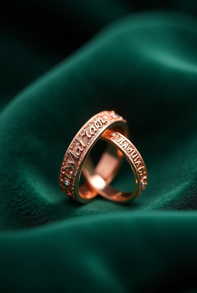 Maryam and manahil name
rings