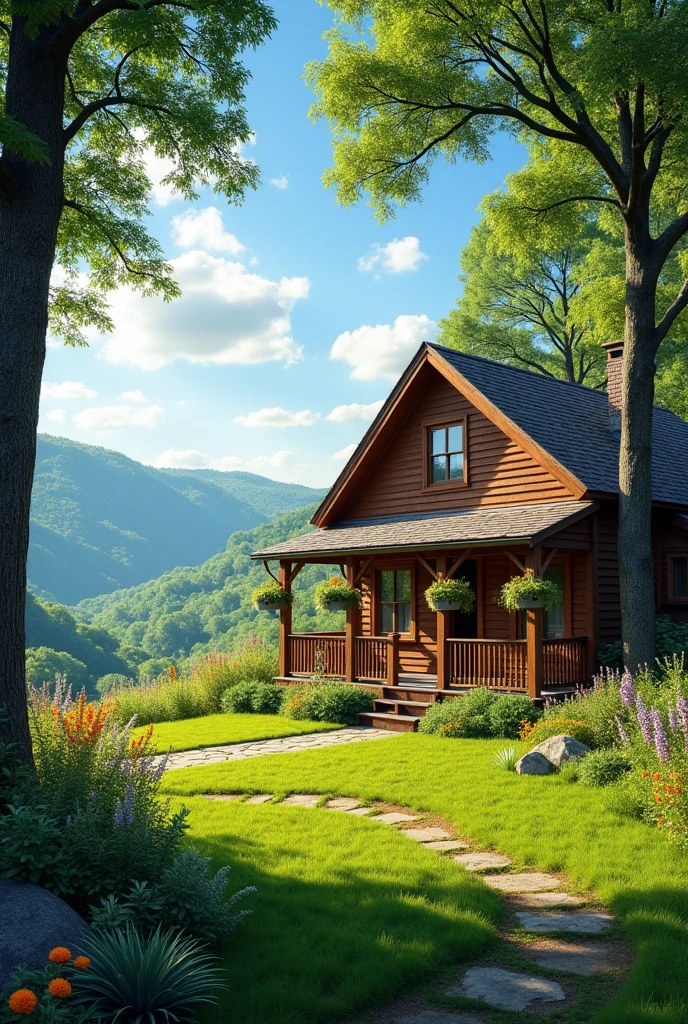 House in a beautiful valley