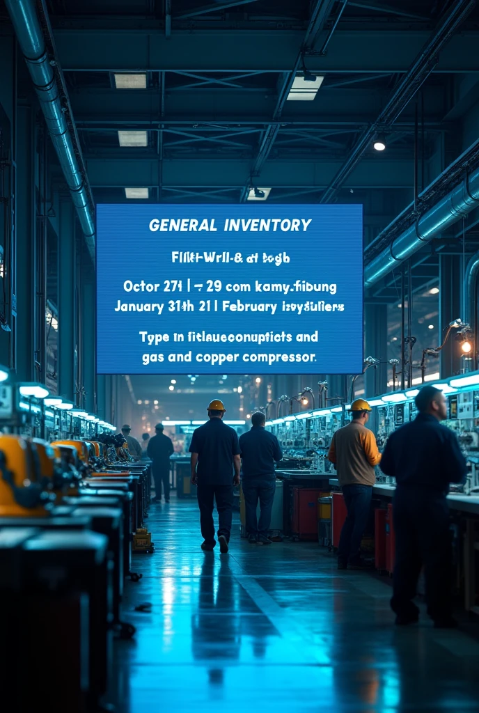NOTICE DATE DEFINED FOR GENERAL INVENTORY:
1st ROUND - 27/Ten, 28/Ten E 29/Ten - SETOR AR CONDICIONADO
2º RODADA - 31/JAN, 01/FEZ E 02/FEB - FINISHED PRODUCT SECTOR, GAS AND COPPER COMPRESSORS