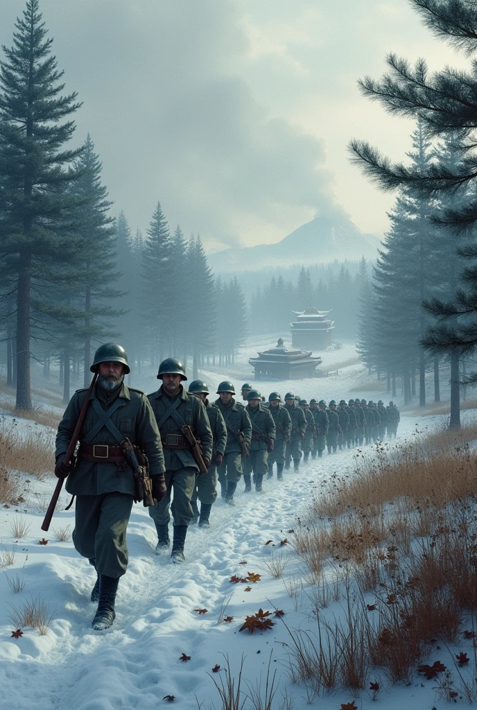 create an image of the Japanese invasion of Manchuria