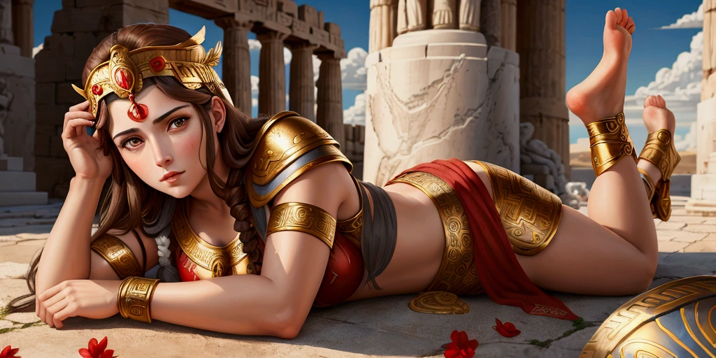 A greek goddess fully naked