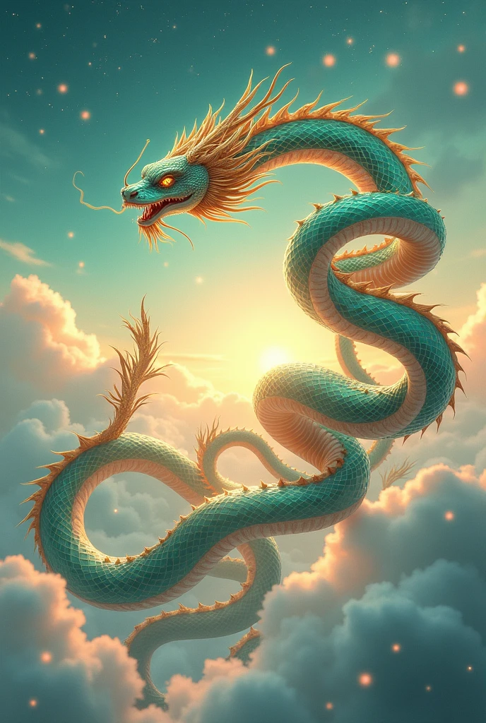 Ten ten and cai cai mythical serpents