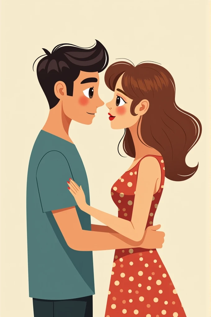 "Create an illustration of a cuckold couple