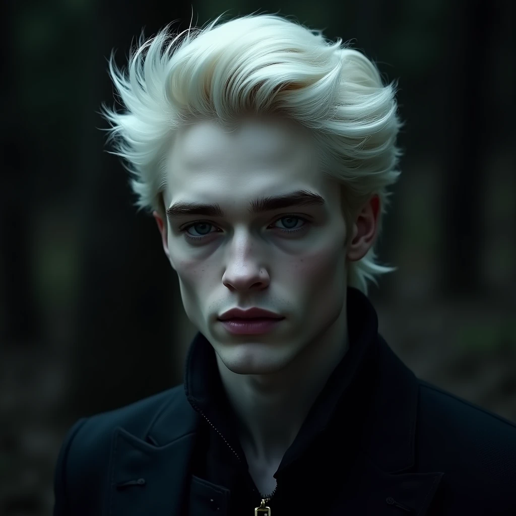 Edward Cullen with white hair, twilight