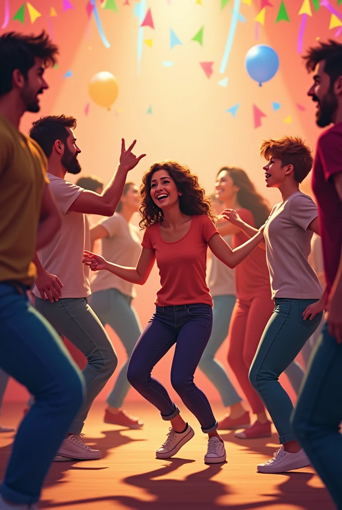 Shake your shoulders give a little shrug turn around now give a hug wiggke your fingers stomp your feet feel the rythm feel the beat