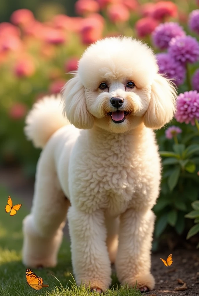 Create an image of a poodle dog