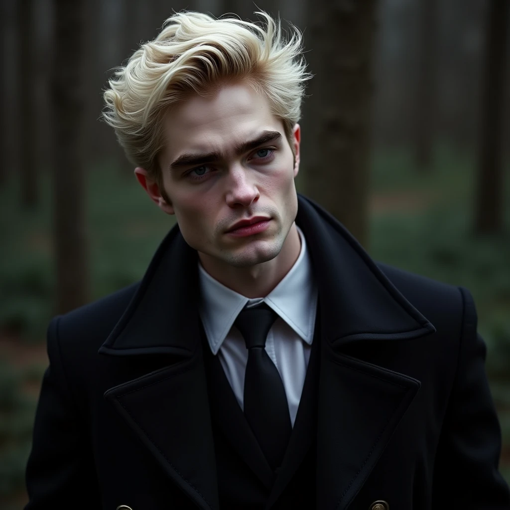 Edward Cullen with white hair, twilight, robert pattinson