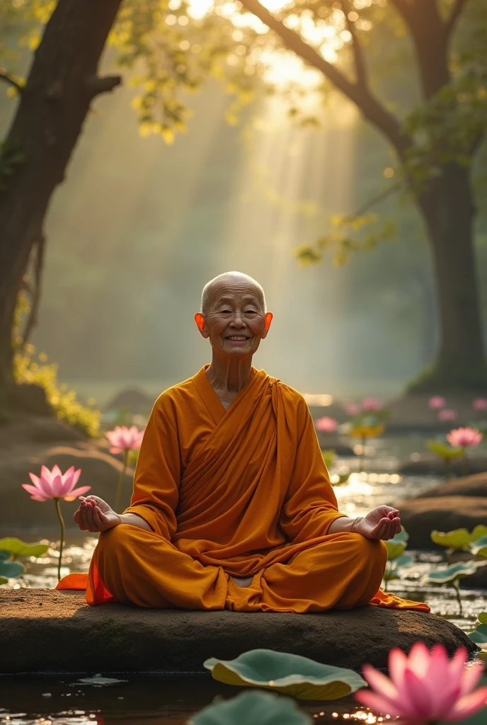 An oldest female Buddhist monk