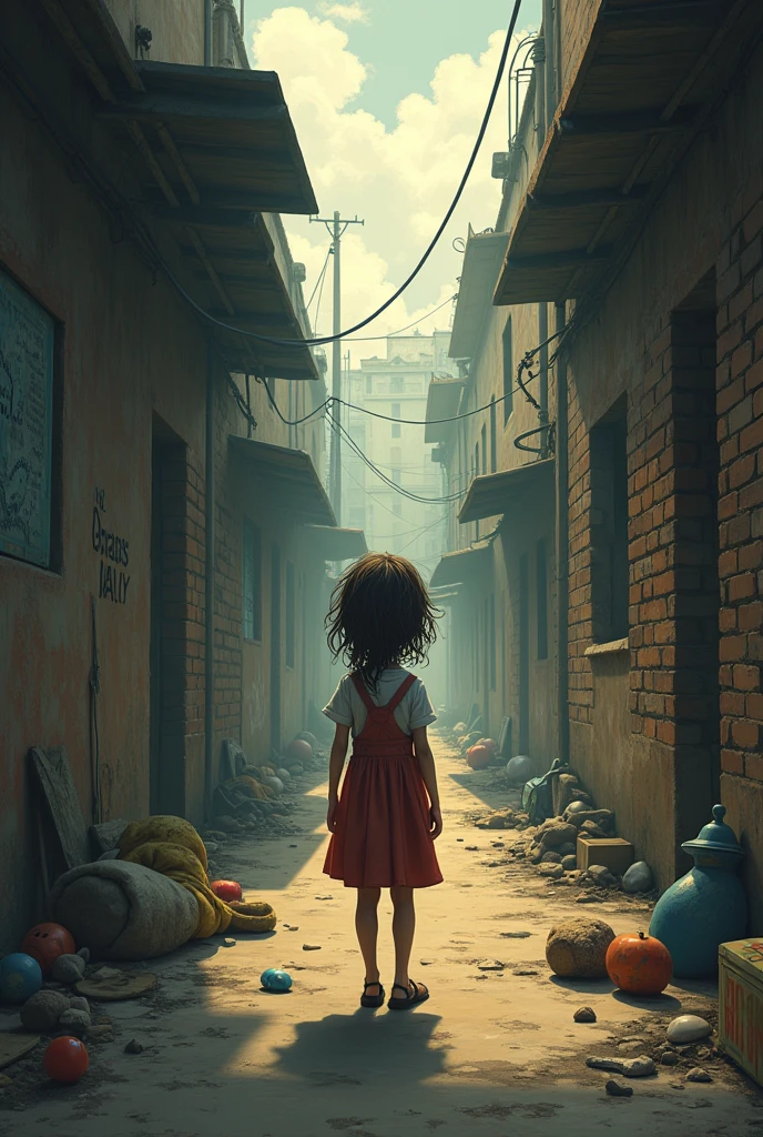 Picture of an orphan that lost her parents