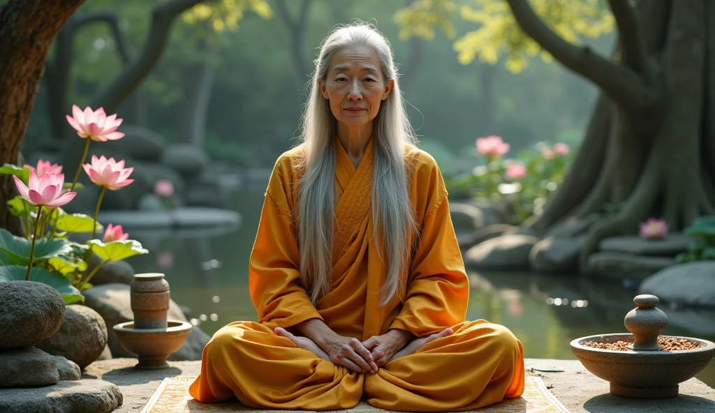 An oldest female Buddhist monk 