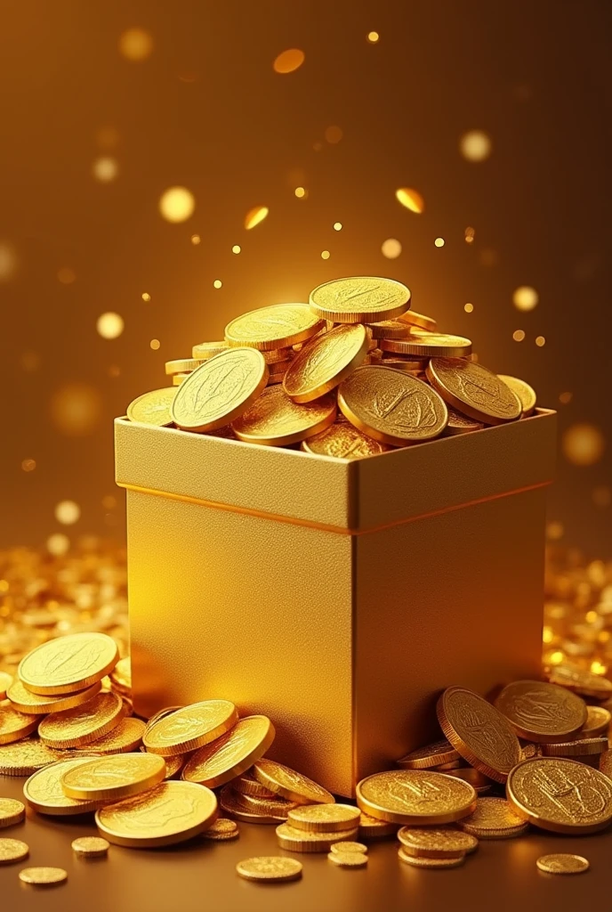 Pile of gold, Gold coins, ((Chicken)), Gold coins이 하늘에서 쏟아진다. Dazzling golden, golden light, The Golden Box, Gold Coin,
