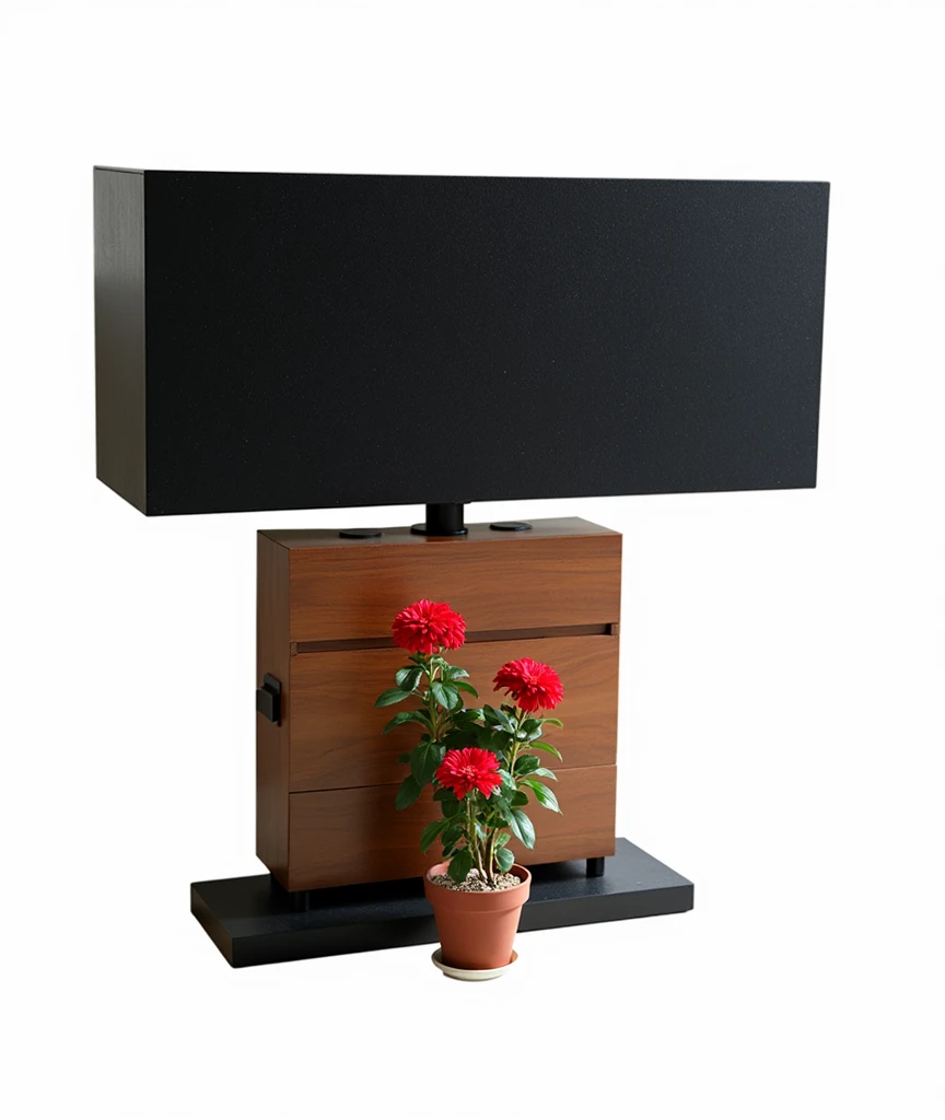 A living room with beautiful flower pots, light coming from the window