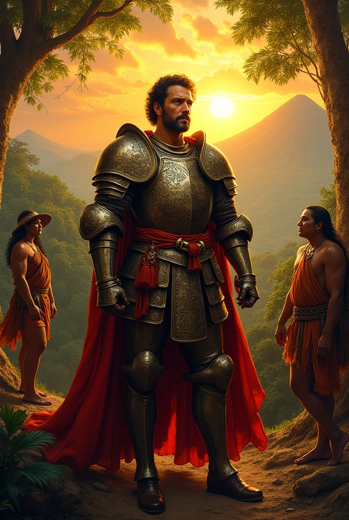 Image of Pedro de Alvarado conquering America 