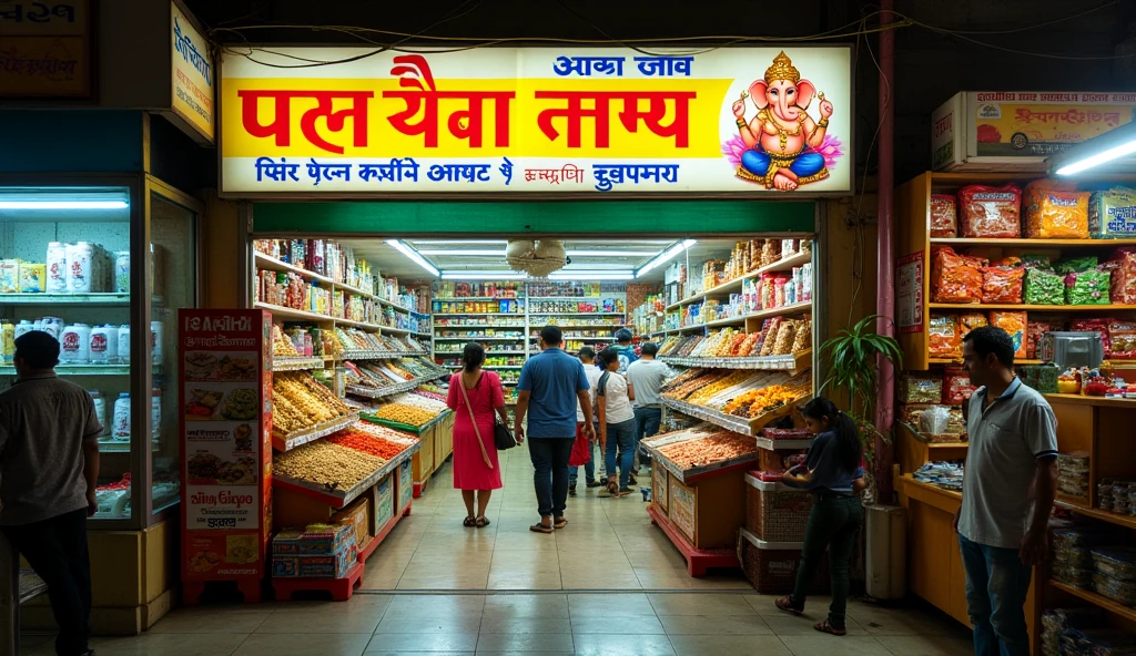 SUPERMARKET NAMED AS GANESH KIRANA