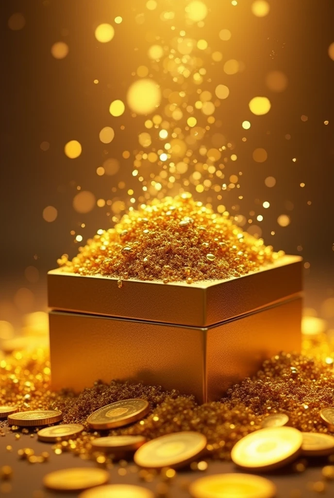 Pile of gold, Gold coins, Make the cow really big., Gold coins이 하늘에서 쏟아진다. Dazzling golden, golden light, The Golden Box, Gold Coin,