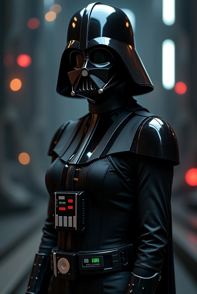 Darth Vader Women's Cosplay Black leather gloves masked