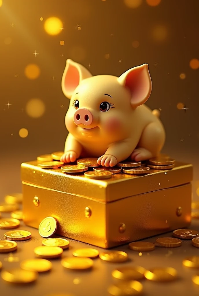Pile of gold, Gold coins, ((pig)), Gold coins이 하늘에서 쏟아진다. Dazzling golden, golden light, The Golden Box, Gold Coin,
